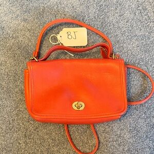 Coach Vibrant Orange Crossbody Bag